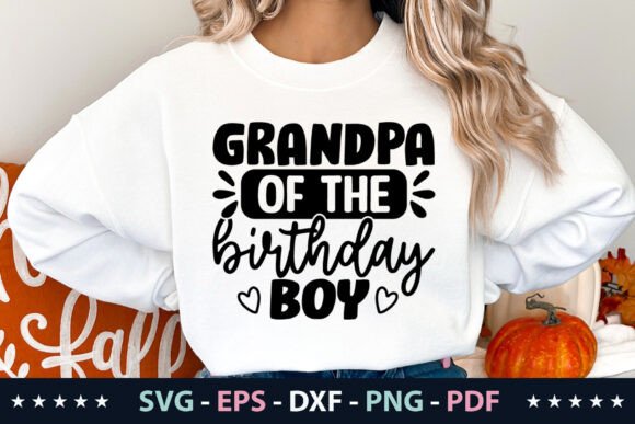 Grandpa of the Birthday Boy SVG Graphics