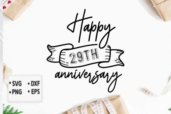 Happy 29th Anniversary Graphics for T-Shirt Designs