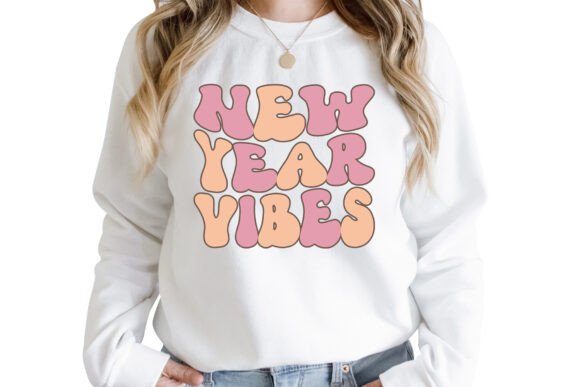 New Year Vibes Retro: Graphics for T-Shirt Designs