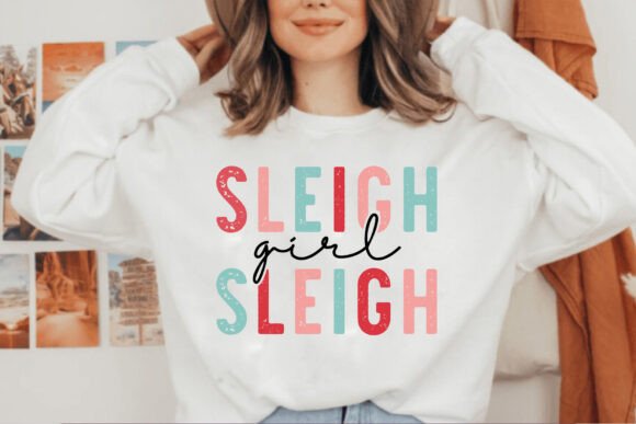 Sleigh Girl Sleigh Craft SVG Graphics
